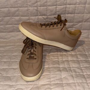 Brunello Cucinelli Men's Tan Leather Sneakers
